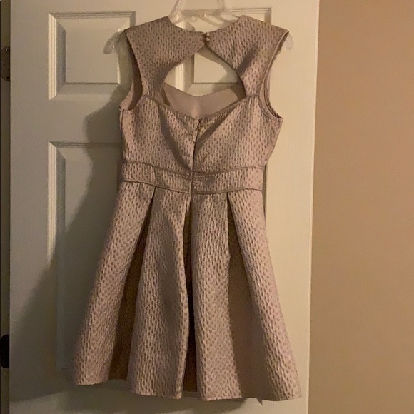 Tan and Gold Skater dress - Picture 2 of 2